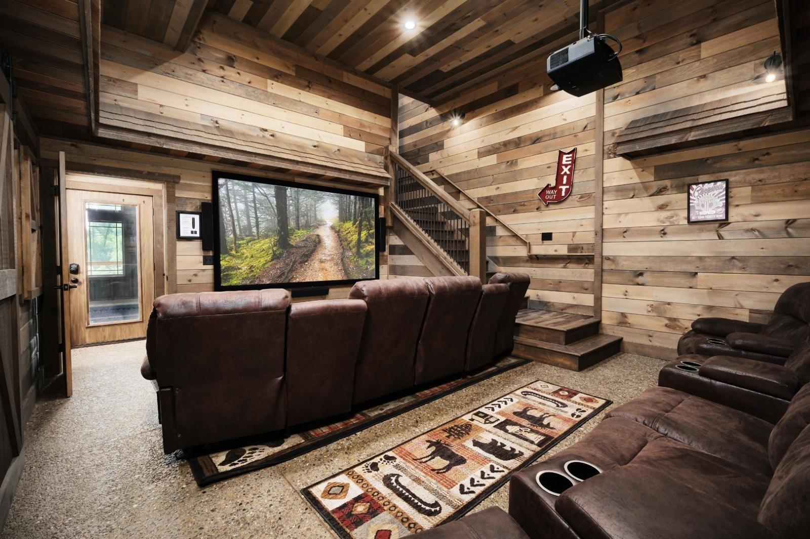 Cabins with a Movie Theater