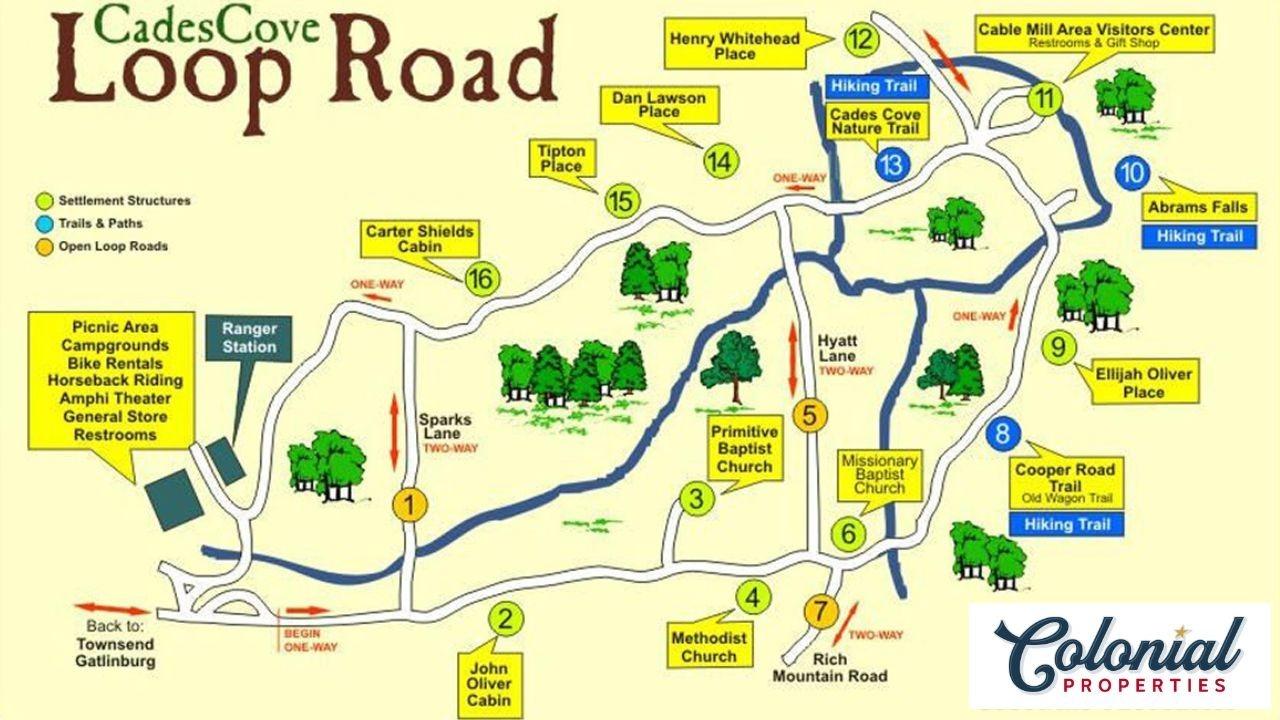 Step by Step Guide of the Cades Cove Map, image size:1280x720